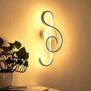 GobekUsa Musical Note LED Wall Sconce - Stylish Home Wall Mount Lighting for Bedroom or Living Room Décor
