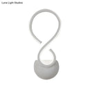 GobekUsa Modern Acrylic LED Wall Sconce - Twist Design, White Finish, Ideal for Living Room Lighting