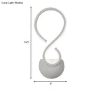 GobekUsa Modern Acrylic LED Wall Sconce - Twist Design, White Finish, Ideal for Living Room Lighting