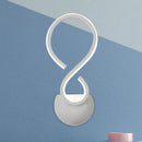 GobekUsa Modern Acrylic LED Wall Sconce - Twist Design, White Finish, Ideal for Living Room Lighting