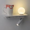 GobekUsa LED Bedside Wall Lamp with USB Charging, Modern Design for Home Decor