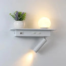 GobekUsa LED Bedside Wall Lamp with USB Charging, Modern Design for Home Decor