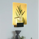 GobekUsa Modern White Wall Mounted Lamp with Corner LED Mural Lighting and Patterned Acrylic Shade – Flower/Bird Design