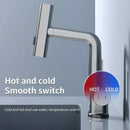 GobekUsa Digital Display Basin Faucet with Stream Sprayer, Hot Cold Water Mixer