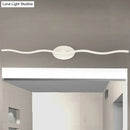 GobekUsa Simplicity LED Acrylic Wall Sconce Vanity Light – 18"/26.5" L White Wave Design for Bathroom