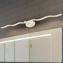 GobekUsa Simplicity LED Acrylic Wall Sconce Vanity Light – 18"/26.5" L White Wave Design for Bathroom