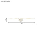 GobekUsa Simplicity LED Acrylic Wall Sconce Vanity Light – 18"/26.5" L White Wave Design for Bathroom