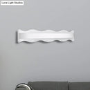 GobekUsa Modern Acrylic Wave Vanity Lighting - LED 16"/20" Wide White Sconce Light Fixture - White/Warm Light