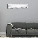 GobekUsa Modern Acrylic Wave Vanity Lighting - LED 16"/20" Wide White Sconce Light Fixture - White/Warm Light