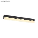 GobekUsa Modern Metal Wave Design LED Vanity Light Fixture, Wall Mounted Lamp in Warm/White Light, 16"/23.5" W