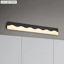 GobekUsa Modern Metal Wave Design LED Vanity Light Fixture, Wall Mounted Lamp in Warm/White Light, 16"/23.5" W