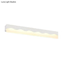 GobekUsa Modern Metal Wave Design LED Vanity Light Fixture, Wall Mounted Lamp in Warm/White Light, 16"/23.5" W