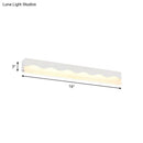 GobekUsa Modern Metal Wave Design LED Vanity Light Fixture, Wall Mounted Lamp in Warm/White Light, 16"/23.5" W