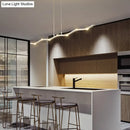 GobekUsa White Wave Island Lighting Fixture with 5/7 Simple Style Heads, Warm/White Light