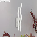 GobekUsa 2-Waving Acrylic Linear Sconce – LED Wall Lamp Fixture with Warm/White Light