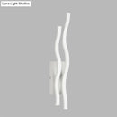 GobekUsa 2-Waving Acrylic Linear Sconce – LED Wall Lamp Fixture with Warm/White Light