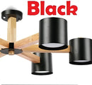 GobekUsa Iron & Wood Chandelier: Kids Room & Kitchen Island Lighting Fixtures