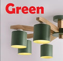 GobekUsa Iron & Wood Chandelier: Kids Room & Kitchen Island Lighting Fixtures