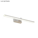 GobekUsa Modern Nordic LED Wall Lamp for Stylish Bathroom Vanity - White/Wood, 16"/19.5" Wide