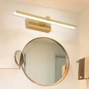 GobekUsa Modern Nordic LED Wall Lamp for Stylish Bathroom Vanity - White/Wood, 16"/19.5" Wide