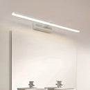 GobekUsa Modern Nordic LED Wall Lamp for Stylish Bathroom Vanity - White/Wood, 16"/19.5" Wide