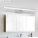 GobekUsa Modern Nordic LED Wall Lamp for Stylish Bathroom Vanity - White/Wood, 16"/19.5" Wide