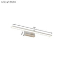 GobekUsa Modern Nordic LED Wall Lamp for Stylish Bathroom Vanity - White/Wood, 16"/19.5" Wide
