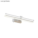 GobekUsa Modern Nordic LED Wall Lamp for Stylish Bathroom Vanity - White/Wood, 16"/19.5" Wide