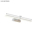 GobekUsa Modern Nordic LED Wall Lamp for Stylish Bathroom Vanity - White/Wood, 16"/19.5" Wide