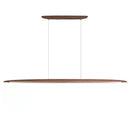 Modern White Wood Linear Pendant Light