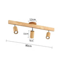GobekUsa LED Ceiling Lamp: Modern Wood Design with Spotlight for Various Spaces