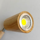 GobekUsa LED Ceiling Lamp: Modern Wood Design with Spotlight for Various Spaces