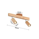 GobekUsa LED Ceiling Lamp: Modern Wood Design with Spotlight for Various Spaces