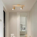 GobekUsa LED Ceiling Lamp: Modern Wood Design with Spotlight for Various Spaces