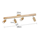 GobekUsa LED Ceiling Lamp: Modern Wood Design with Spotlight for Various Spaces