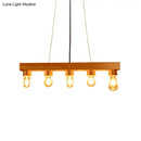 GobekUsa Modern Wood Bubble Hanging Ceiling Light with 5 Beige Heads – Ideal for Dining Room
