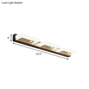 GobekUsa Modern Acrylic Rectangle Vanity Sconce - 2/3 Heads Black Wall Lighting for Bathroom with Warm/White Light