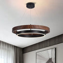 GobekUsa Double Circular LED Chandelier for Dining, Living Room, Kitchen - Modern Nordic Design