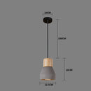 GobekUsa Concrete Pendant Light - Nordic Style LED E27 Hanging Fixture