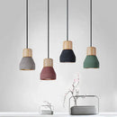 GobekUsa Concrete Pendant Light - Nordic Style LED E27 Hanging Fixture