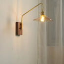 GobekUsa Glass Copper LED Wall Sconce Modern Stair Light Fixtures