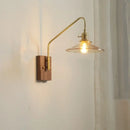GobekUsa Glass Copper LED Wall Sconce Modern Stair Light Fixtures