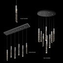 GobekUsa Crystal Column LED Chandelier: Luxury Pendant Lamp for Staircase, Modern Home Decor Lighting