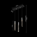 GobekUsa Crystal Column LED Chandelier: Luxury Pendant Lamp for Staircase, Modern Home Decor Lighting