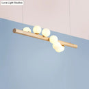 GobekUsa Minimalistic Milk Glass Suspension Light: Elegant Jewelry Pendant for Dining Room