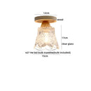 GobekUsa LED Ceiling Lamp Modern Style Wood Glass Luminaria