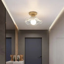 GobekUsa LED Ceiling Lamp Modern Style Wood Glass Luminaria