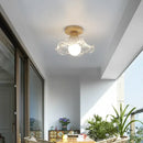 GobekUsa LED Ceiling Lamp Modern Style Wood Glass Luminaria