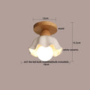 GobekUsa LED Ceiling Lamp Modern Style Wood Glass Luminaria