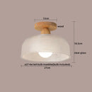 GobekUsa LED Ceiling Lamp Modern Style Wood Glass Luminaria